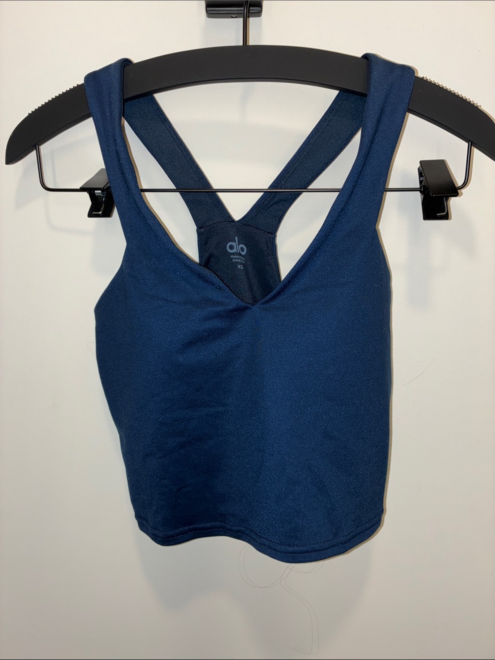 Alo Yoga Navy Blue Cropped Tank